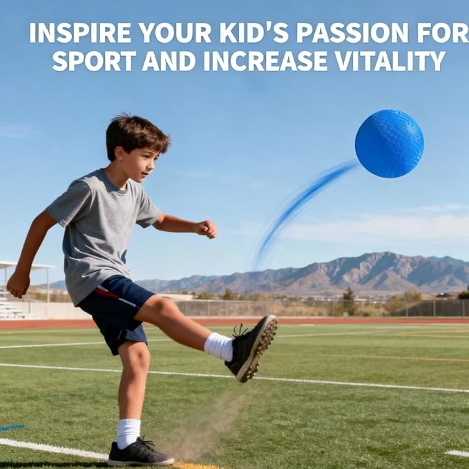 Playground Balls 4 Pack - 8.5 Inch for Kids Outdoor Dodgeball Kickball Handball Game with Hand Pump