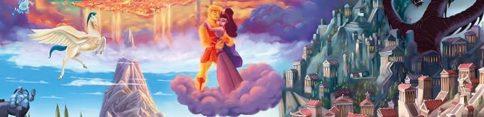 Ceaco Thomas Kinkade Puzzles – Disney’s Hercules 1000 Piece Jigsaw Puzzle, Disney Puzzle for Adults with Premium Board & Poster