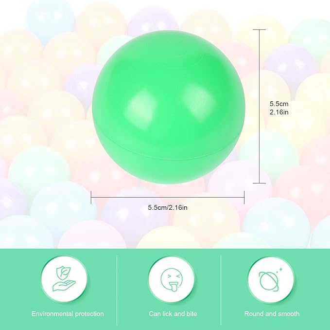 TRENDBOX Ball Pit Balls Plastic Balls for Ball Pit Pool Playpen Babies Kids Children Birthday Parties
