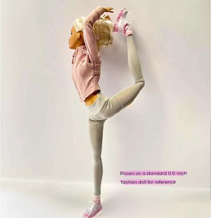 Fashion Doll Workout Set, Yoga setfitness Athletic Jacket with Leggings and Shoes, Compatible with 11.5-12 inch Fashion Doll 1/6 Scale Accessories