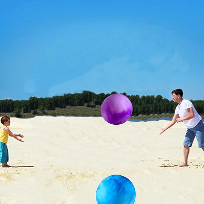 3 Pcs Playground Balls with Pump, 9 inch Inflatable Bouncy Balls for Kids Beach, School, Kickball DodgeBalls and Indoor Outdoor Plays