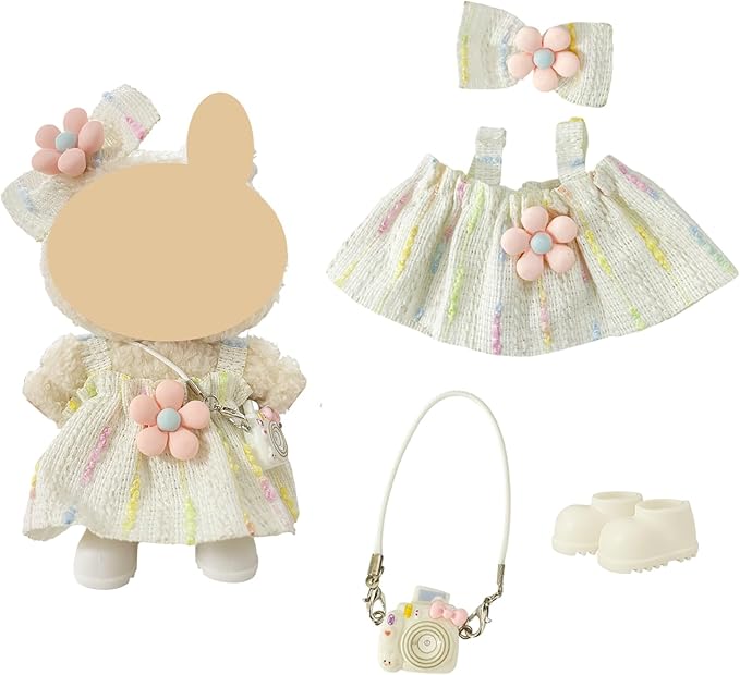 Ezcora Clothes for Doll, 6 Pack Doll Outfits for 17cm Doll, Perfect for Play and Display, Accessories for Doll's Collectors, (No Dolls) (Princess Dress)