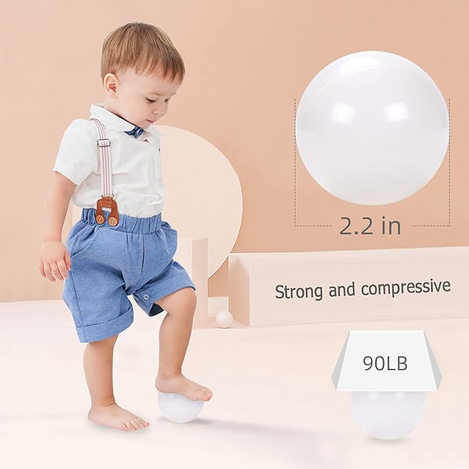STARBOLO Ball Pit Balls for Toddlers Phthalate Free BPA Free Non-Toxic Crush Proof Play Balls for Toddlers Kids Pool Playhouse Pack of 100 200 500