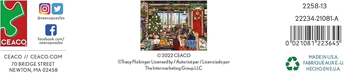 Ceaco - Tracy Flickinger - Christmas Lodge - 300 Piece Jigsaw Puzzle