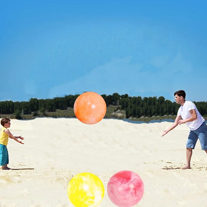 4 Pcs Playground Balls with Pump, 9 inch Inflatable Bouncy Balls for Kids, School, Beach, Kickball DodgeBalls and Indoor Outdoor Plays