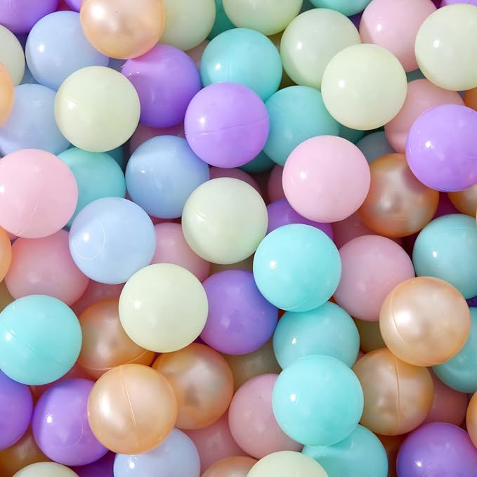 STARBOLO Ball Pit Balls for Toddlers Phthalate Free BPA Free Non-Toxic Crush Proof Play Balls for Toddlers Kids Pool Playhouse Pack of 100 200 500