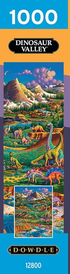 Buffalo Games - Eric Dowdle - Dinosaur Valley - 1000 Piece Puzzle - Challenging Puzzle Perfect for Game Nights - Finished Size is 26.75 x 19.75