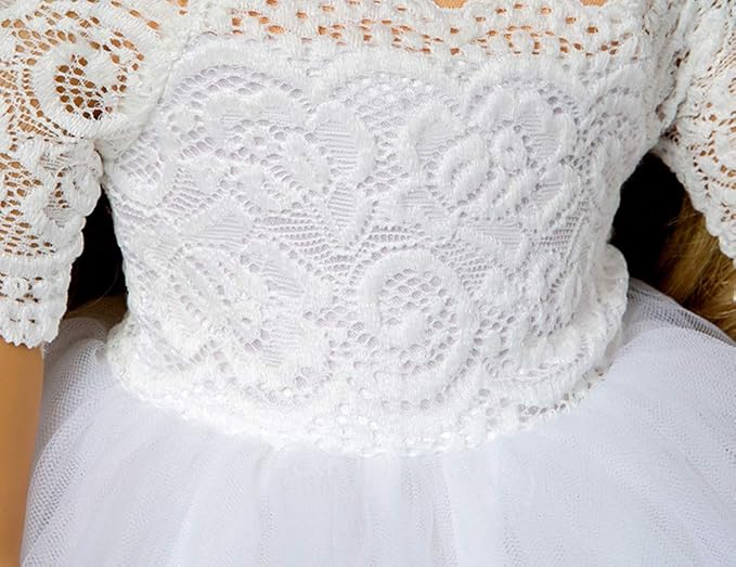 Girls Doll Clothes and Accessories , Princess Costume , Wedding Dress , Party Gown Dress for 18 inch Dolls (3Pcs)