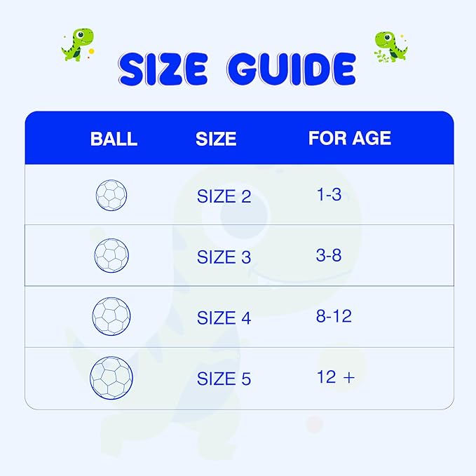 Soccer Ball Size 2 Size 3 Size 4 For Toddlers Kids Ages 1-3 3-8 8-12 - Glitter Unicorn Dinosaur Design - Sports & Outdoors Ball with Pump Deflated - Gift for Girls Boys Children Youth School Birthday