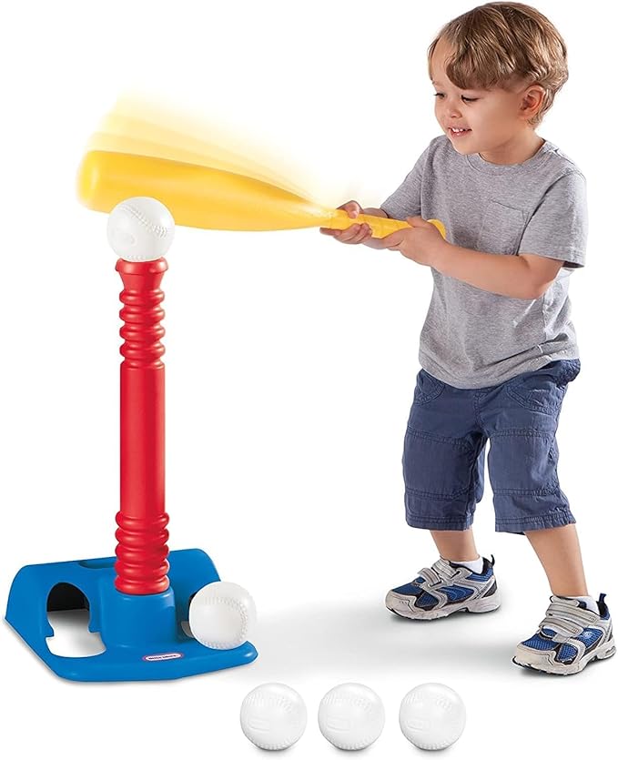 Little Tikes T-Ball Set, Red, 5 Balls, for Toddlers Ages 18+ Months – Amazon Exclusive
