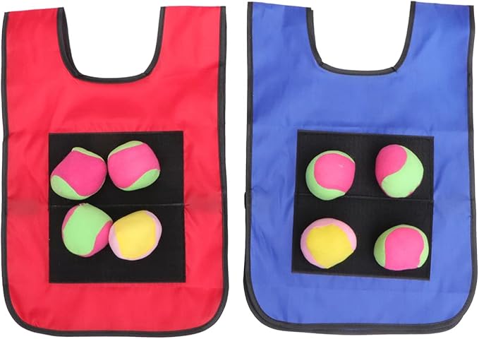 Toyvian Dodgeball Game Vests Sticky Vests Set Game Sticky Ball Random Color