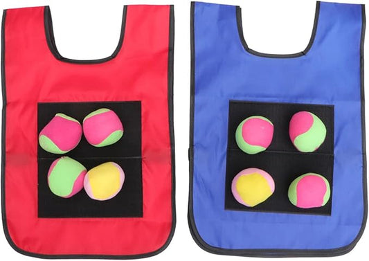 Toyvian Dodgeball Game Vests Sticky Vests Set Game Sticky Ball Random Color