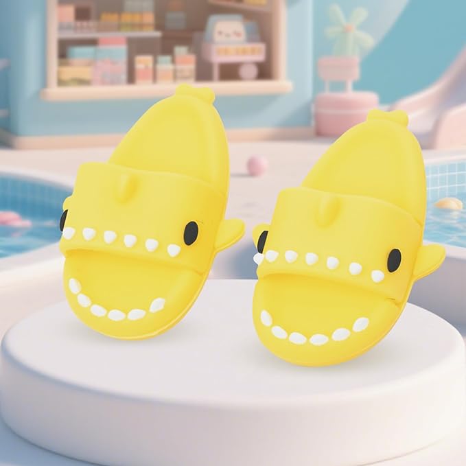 Clothing Shark Summer Sandals for Dolls - Open-Toe Slippers, Cute Accessories for Photography, Display & Collectors Age Limit 15 (Yellow)