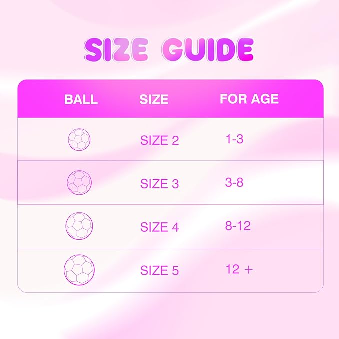 Soccer Ball Size 2 Size 3 Size 4 For Toddlers Kids Ages 1-3 3-8 8-12 - Glitter Unicorn Dinosaur Design - Sports & Outdoors Ball with Pump Deflated - Gift for Girls Boys Children Youth School Birthday