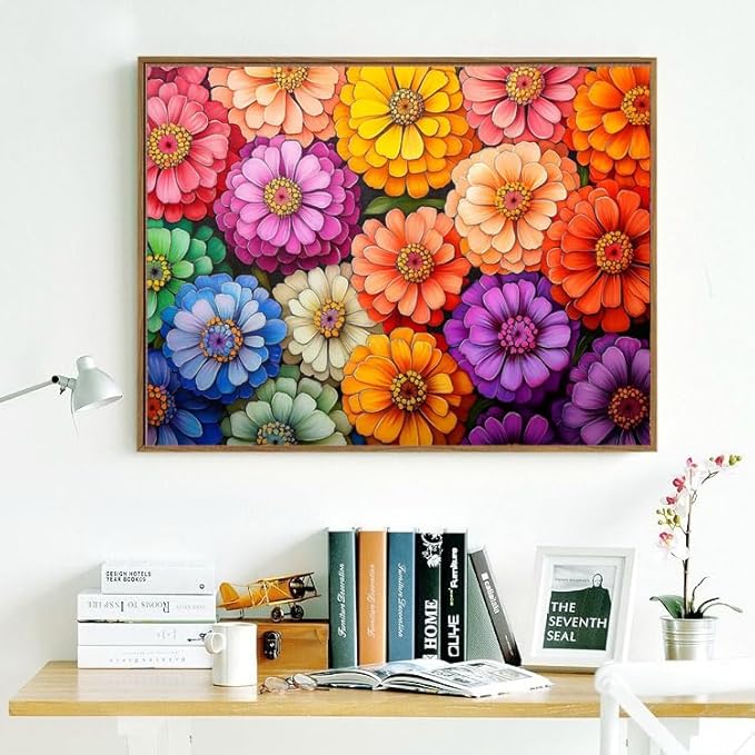 500 Piece Puzzles for Adults Colorful Flowers 20.5 x 15 Inch 500 Piece Jigsaw Puzzles for Adults Puzzles 500 Pieces for Adults Educational Challenge Puzzle
