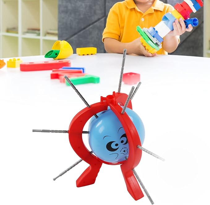 Gonetre Desktop Balloon Pop Rotation Burst Game for Kids & Family, Popping Balloon Wheeling Game, for Kids Adults Fun Party Activity Tabletop Toys Plastic Material