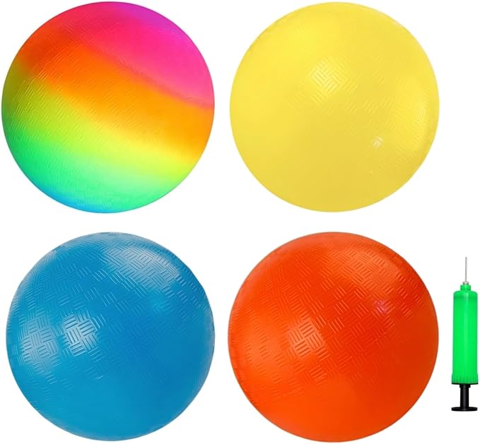 Playground Ball, 8.5 Inch Kickball for Kids Adults Indoor & Outdoor Dodgeball Handball Four Square Ball Schoolyard Game