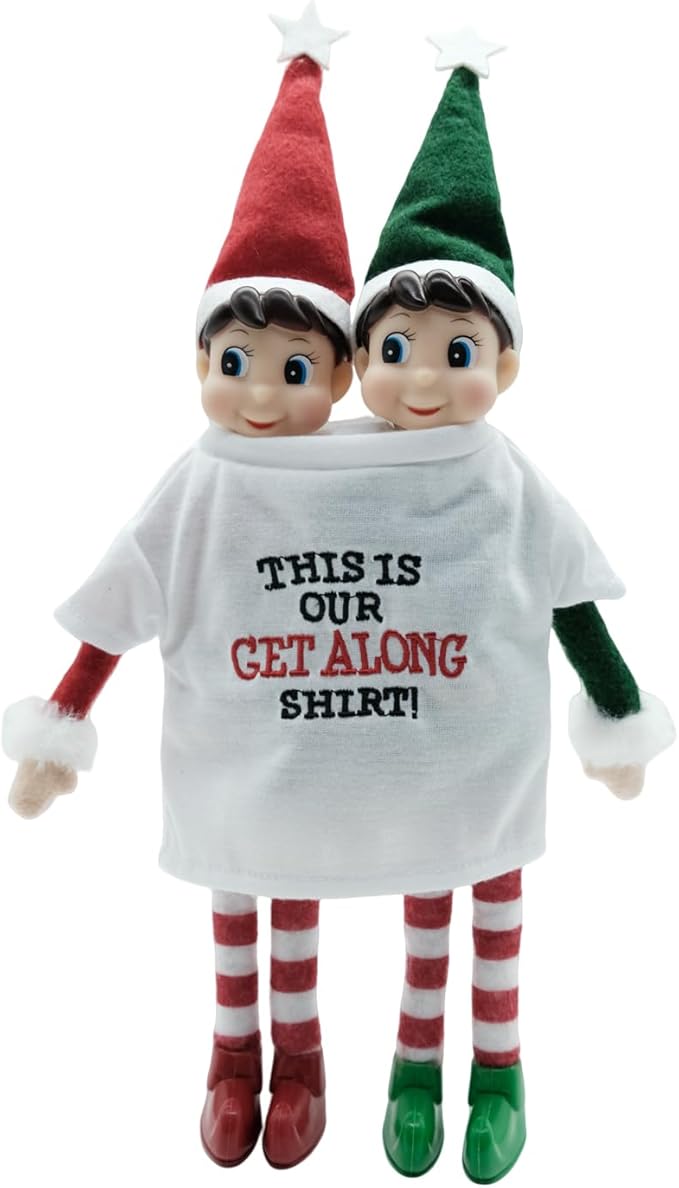 LovelfStory Elf Doll Accessories Clothes, Get Along Shirt Couture Holiday for Boy or Girl Elf, Doll is not Included