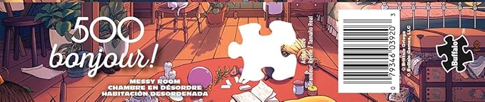 Buffalo Games - Bonjour - Brittnie Ortega - Messy Room - 500 Piece Jigsaw Puzzle for Adults - Challenging Puzzle Perfect for Game Nights - Finished Size is 21.25 x 15.00