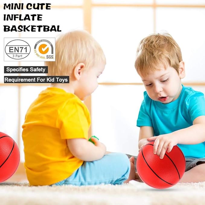 TNELTUEB Mini Basketball Replacement 8.5 Inch Pool Basketballs Ball Hoop Indoor Outdoor Toy, Fits All Standard Swimming Pool Basketball Hoop Pool Game Toy Water Games