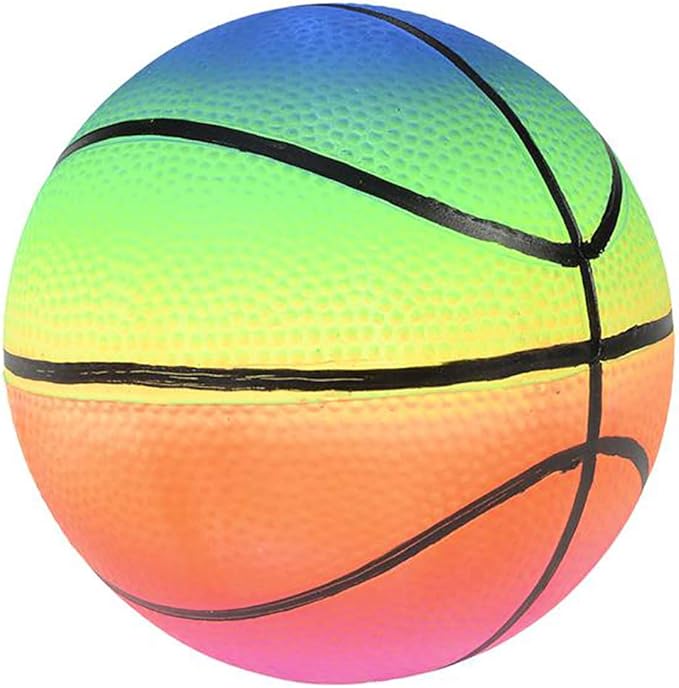 The Dreidel Company Rainbow Sports Vinyl Ball 6"