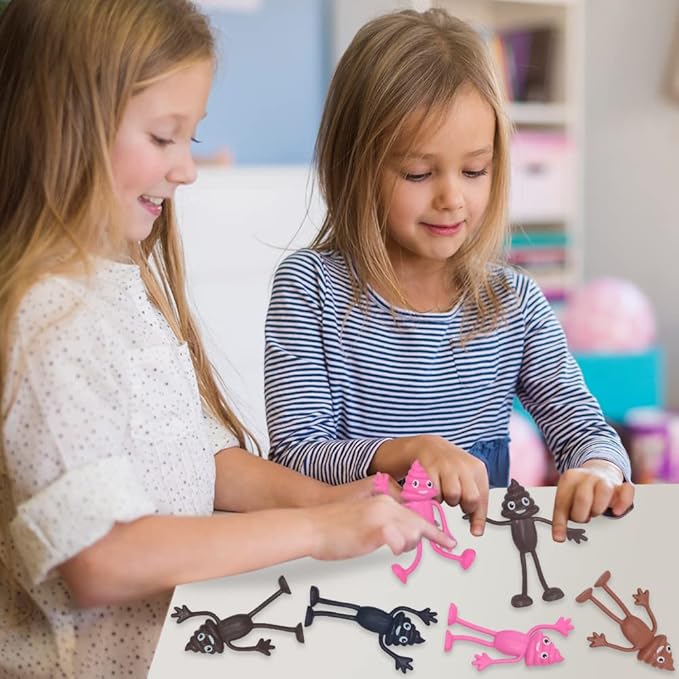 ArtCreativity Bendable Poop Toys - Set of 12 Flexible Poop Figures for Kids, Silly Stress Relief Fidget Toys, Funny Party Decorations, Goody Bag Stuffers, and Piñata Fillers (Pack of 3)