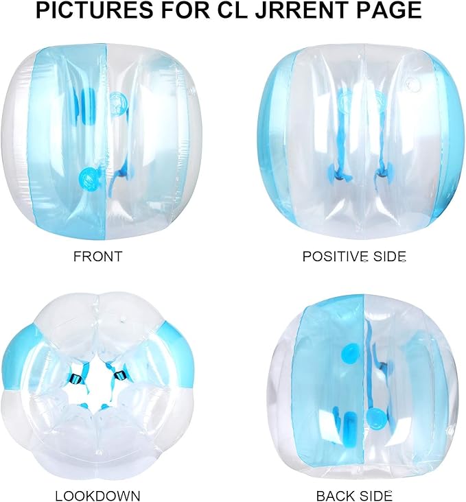 Inflatable Bumper Balls for Adults Human Hamster Balls for Adults Inflatable Lawn Game Ball 0.3mm Ultra-Thick PVC Toys Body Bumpers Ball Full Body for Outdoor Team Gaming Play