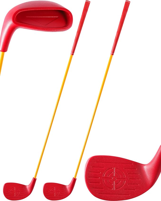 HOTWIND 2 Pack Backyard Golf Game Clubs with 5”x 3.5” Oversize Heads and 36” Lightweight Carbon Shaft for Adults Play Outdoor Golf Yard Game in Grass Parks and Yards Hit Plastic and Foam Balls
