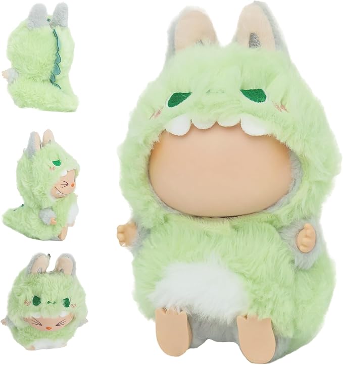 Clothes for labubu 17cm Accessories Suit Cute Clothes for Doll Dress up Animal Style Outfits (NO Doll)(Dinosaur)