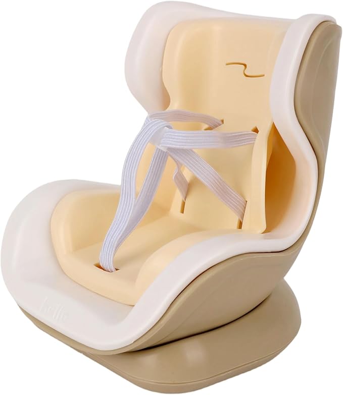 Doll Car Seat for 17cm/6.69in Dolls with Air Vent Clip & Desktop Stand, Cute Stylish Car Ornament Decorative Desktop Display Accessory for Anime & Toy Collectors