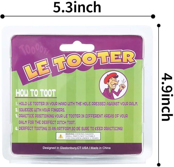SHENGSEN Novelty Squeeze Pooter Fart Machine Funny Le Tooter Prank Farting Noise Maker for Joke Children's Day Party Gift Toy