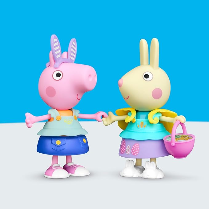 Peppa Pig Springtime Dress-Up Figure with 6 Easy-On Fashion Accessories, 6-Inch Doll, Easter Gift for Kids, Preschool Toys for Girls and Boys 3 and Up
