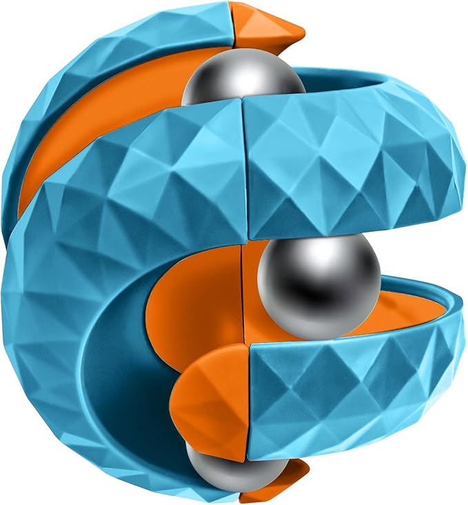 Orbiit Ball Toy, Infinitycube Puzzle Ball Spinning Toy, Circuit Infinite Invert Change Puzzle Games Novelty Creative Stress Relieve Toys for Kids Children Adults