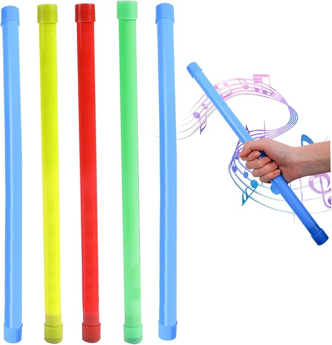 Groan Tube, 5PCS 15.9 Inch Noise Maker Toy Funny Giggle Stick Plastic Sound Tube Party Favor Sensory Bubble for Kids and Adults Random Color Groan, Noise Maker Toy, Giggle Stick, Sound