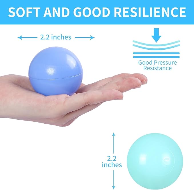 STARBOLO Ball Pit Balls for Toddlers Phthalate Free BPA Free Non-Toxic Crush Proof Play Balls for Toddlers Kids Pool Playhouse Pack of 100 200 500