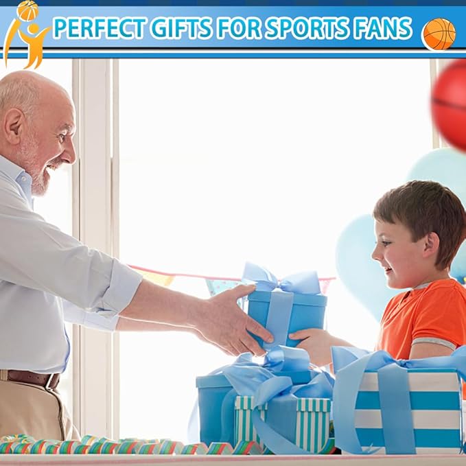 6" Mini Basketball for Mini Basketball Hoop, Small Replacement Ball Toy for Over The Door Hoop, PVC Balls for Kids Toddler, Beach Indoor Outdoor Sport Pool Game Gift Set 3 PCS (with Pump)