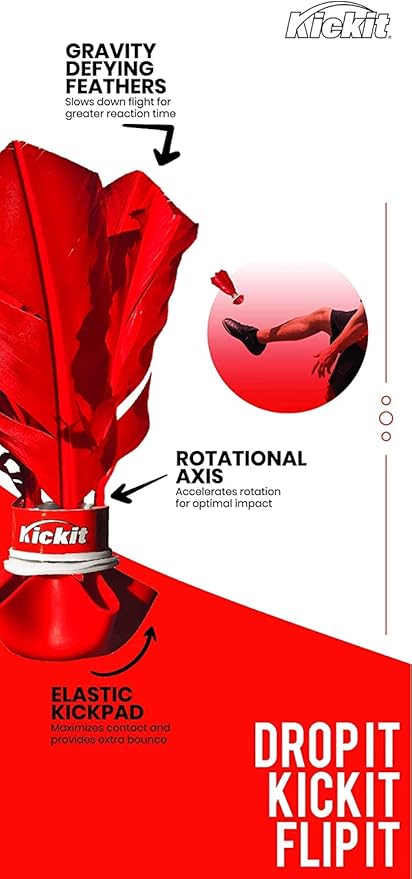 Kickit | The Original Birdie Soccer Trainer | Play Outdoors, Indoors or Backyard, Beach or Tailgate, All Ages Fun & Travel Friendly