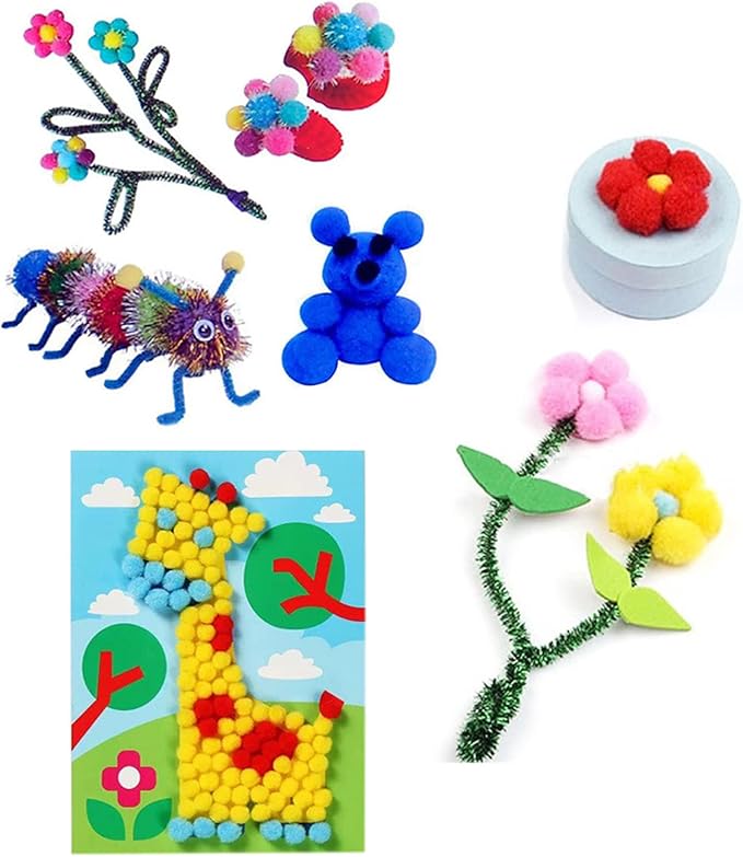 Klanata Comprehensive DIY Art and Crafts Supplies Kit for Educational Activities - Multi Component Handmade Material Set for Kindergarten Students and Classroom Projects - Art Supply