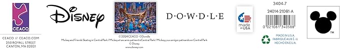 Ceaco - Disney - Dowdle - Mickey and Friends - Skating in Central Park - 1500 Piece Jigsaw Puzzle