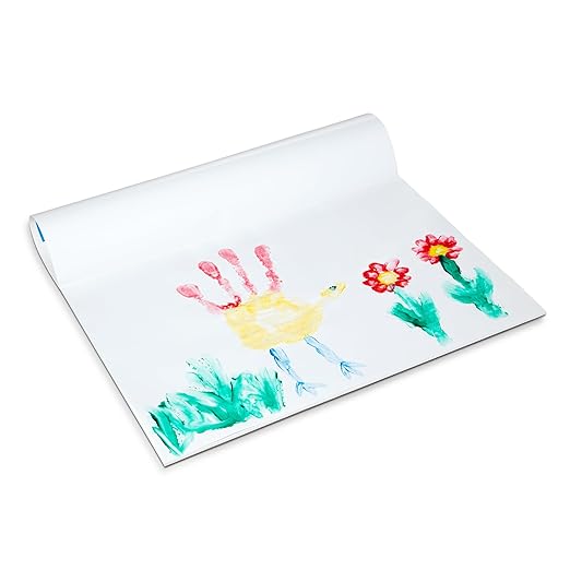 Melissa & Doug Finger Paint Paper Pad (2-Pack, 50-Sheets Each) - 12x18 Inch Art Paper for Kids Activities, Arts and Crafts, and Homeschool Essentials - FSC Certified