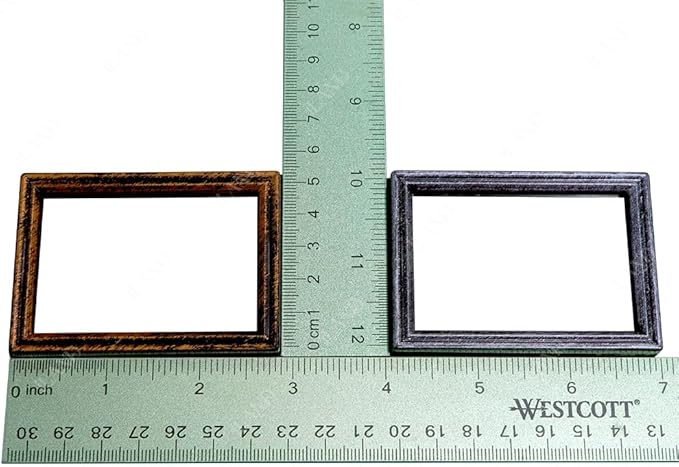 iland Miniature Dollhouse Accessories for Dollhouse Furniture on 1:12 Scale, Frames w/Printed Classic Impressionist Paintings Set (4 Frames & Impressionist Paintings)