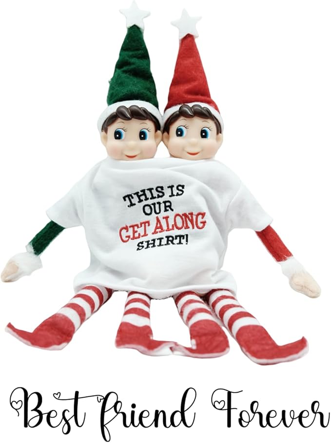 LovelfStory Elf Doll Accessories Clothes, Get Along Shirt Couture Holiday for Boy or Girl Elf, Doll is not Included
