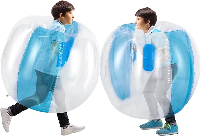 Theefun Bumper Balls, 2 Pack 36inch Inflatable Sumo Ball Bopper Toys for Kids 50-100lb, Physical Outdoor Active Play, Giant Human Hamster Knocker Body Zorb Ball, Body Bubble Soccer Ball