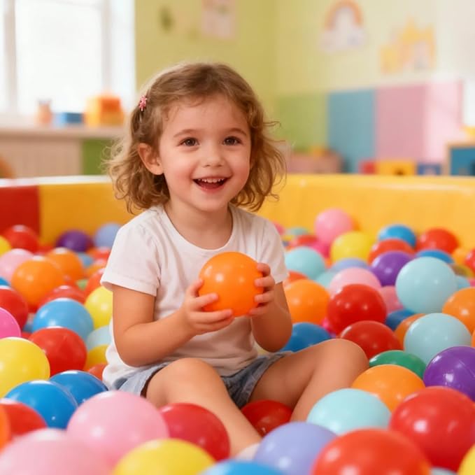 STARBOLO Ball Pit Balls for Toddlers Phthalate Free BPA Free Non-Toxic Crush Proof Play Balls for Toddlers Kids Pool Playhouse Pack of 100 200 500