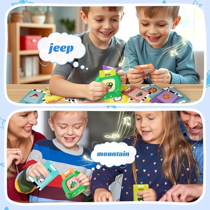 MindPal Talking Flash Cards for Toddler, Kids Learning Toys, Children's Sensory Education Speech Therapy Toys,Montessori Learning Educational Present for 3+ Year Old with 224 Sight Words