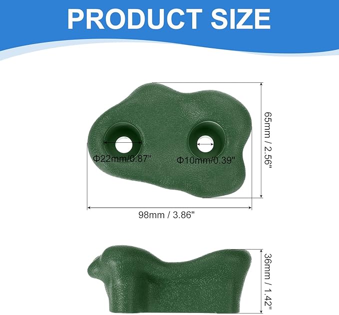 PATIKIL Climbing Rock Wall Grips Play Set Climber Attachments with Double Hole