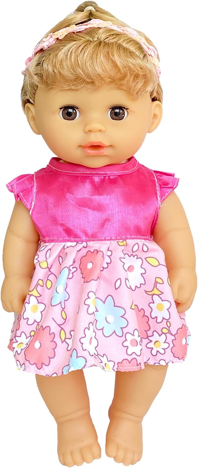 Baby Doll Clothes ,6 Sets Girl Doll Clothes Dress for 10-12 Inch Doll, Doll Clothes Accessories for Baby Doll Girl