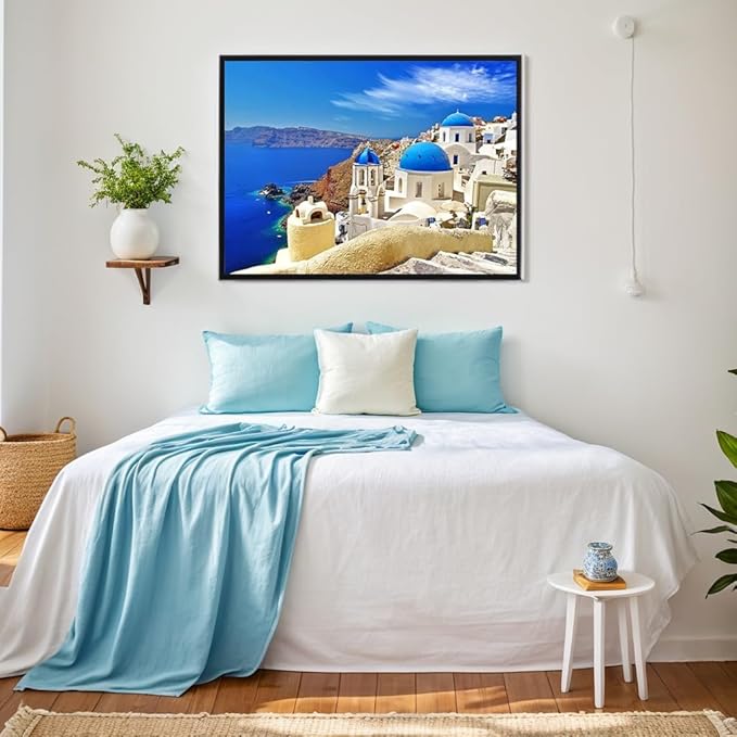 Puzzles for Adults 1000 Pieces Jigsaw Puzzles for Kids Challenging Game Toys Puzzle for Parents, Friends, Lovers and Children, Aegean Sea 27" x 20"