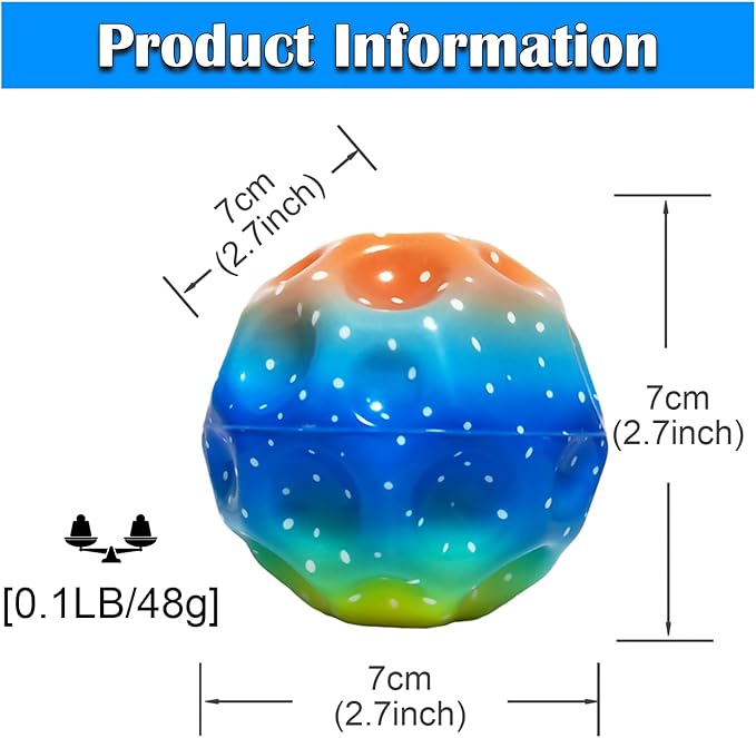 Super High Jumping Ball,Extreme High Bouncing Ball, Super High Bouncing Ball, Children's Sensory Ball, Athlete Training Ball