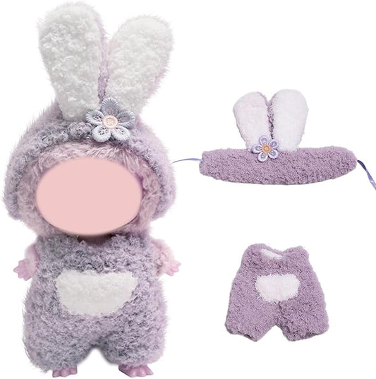 17cm Doll Clothes for Doll, Clothes for Dolls Outfit, Accessories for Dolls Clothes, Cute Clothes Set for Doll,No Doll Included(Purple)